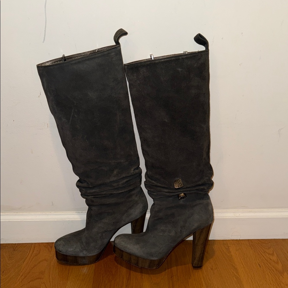Miss Sixty Charcoal Heeled Boots